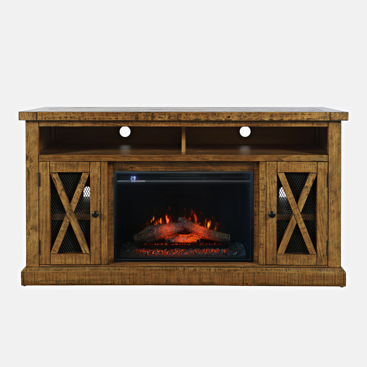 Telluride - Electric Fireplace Media Console - Gold