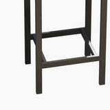 Modern Design Long Dining Table Set With 3 Stools