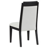 Dining Side Chair (Set of 2) - Black / Ivory