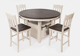 Madison County - Round Counter Set With Slatback Stools