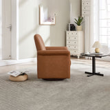 Modern Swivel Barrel Accent Chair With Base