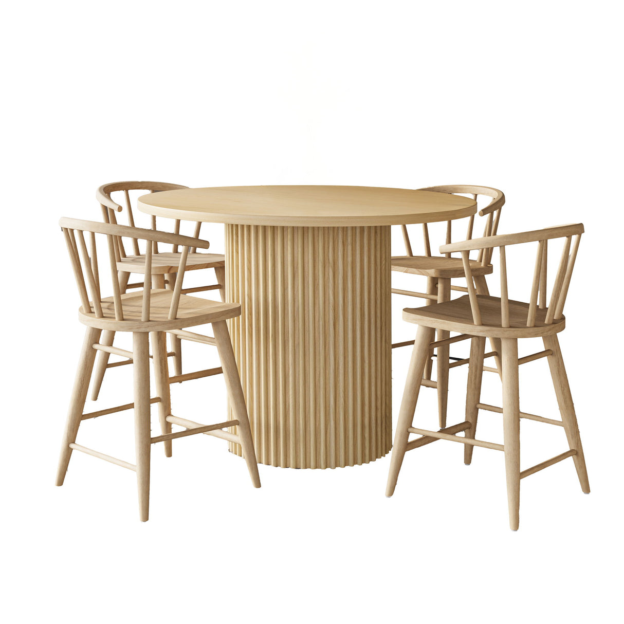 Auden - 5 Piece Counter Height Dining Set - Natural