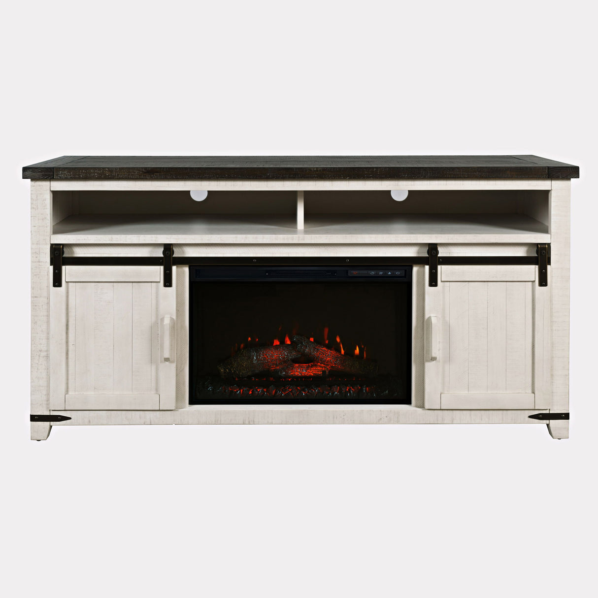 Madison County - 64" Fireplace - Vintage White