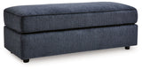 Albar Place - 3 Pc. - 2-Piece Sectional With Raf Sofa Chaise, Ottoman - Cobalt