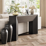 Extra Long Console Table Table Behind Couch For Hallway & Living - Black