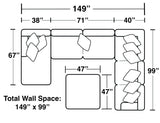 Crawford - Sectional With Ottoman And Pillows