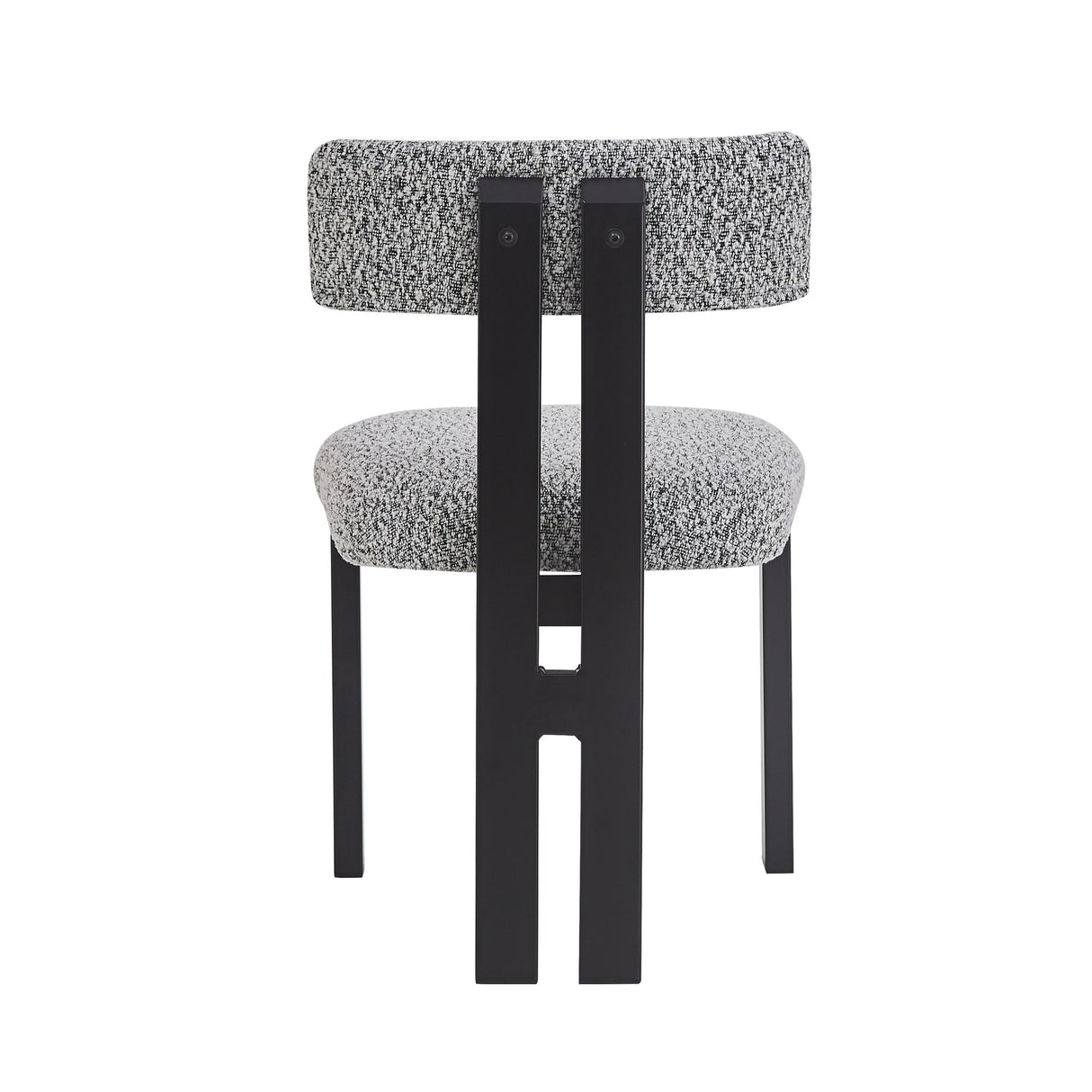 Modern Upholstered Armless Dining Chairs With Metal Legs