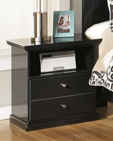 Maribel - One Drawer Night Stand - Black