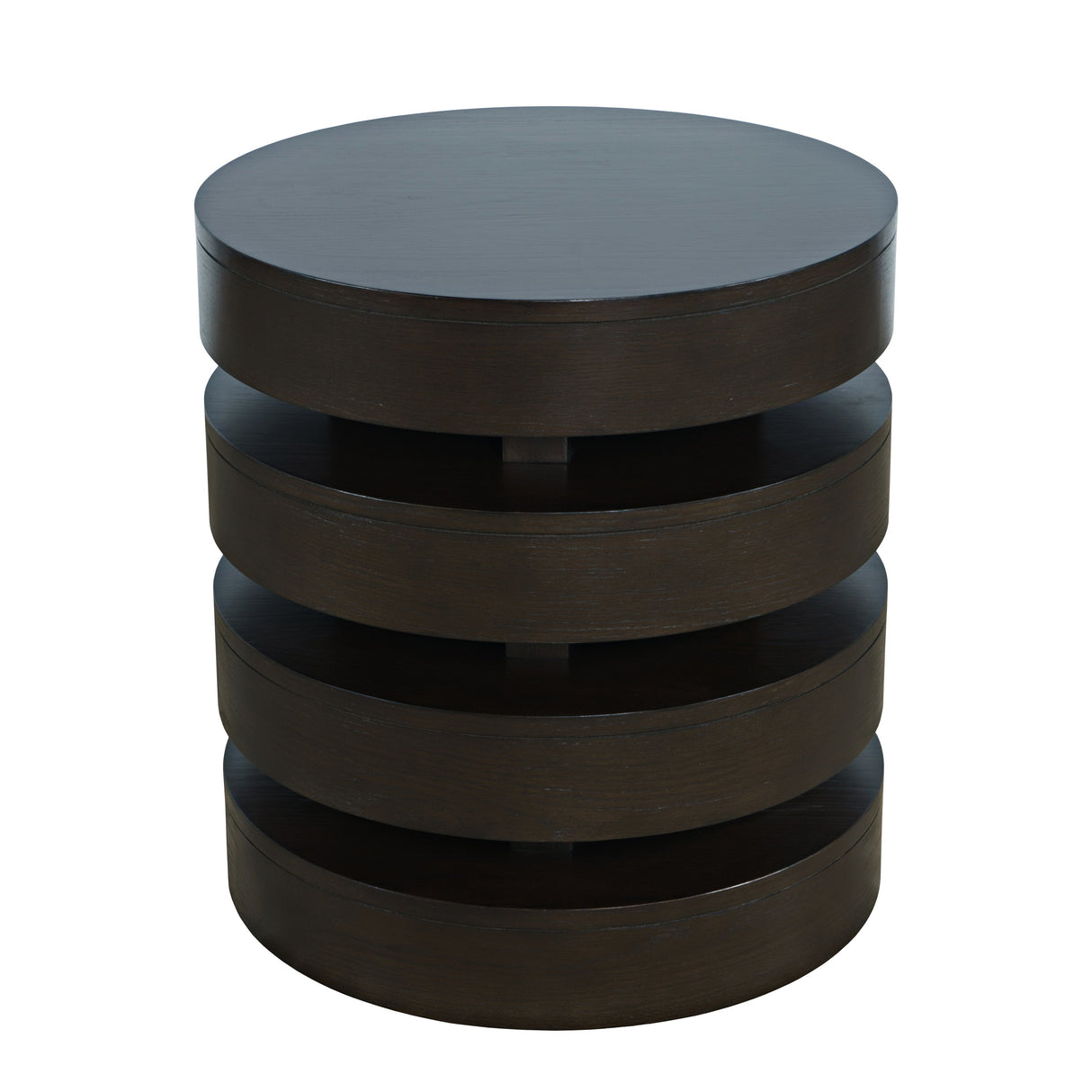 Brix Round End Table - Espresso