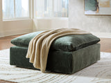 Carriage View - Jade - Oversized Accent Ottoman