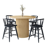 Auden - 5 Piece Counter Height Dining Set - Black