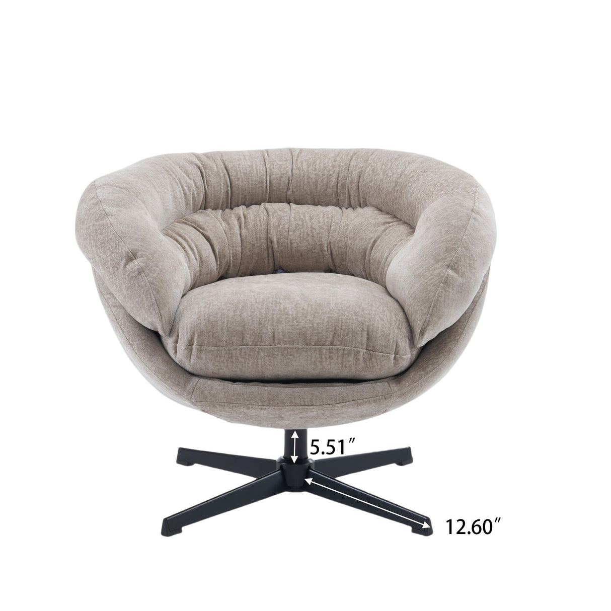Modern Chenille Office Chair With 360 Degree Swivel