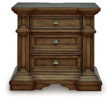 Frantanna - Three Drawer Night Stand - Brown