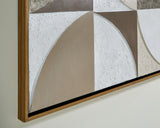 Harelman - Tan / Taupe / White - Wall Art