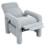 Push Back Recliner Armchair Upholstered Recliner Chair Single Sofa With Adjustable Backrest