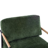 Modern Accent Chair With Plush Cushions, Cozy Seating