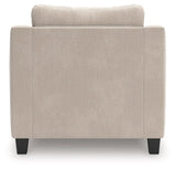 Willarae - Taupe - 2 Pc. - Chair And A Half, Ottoman