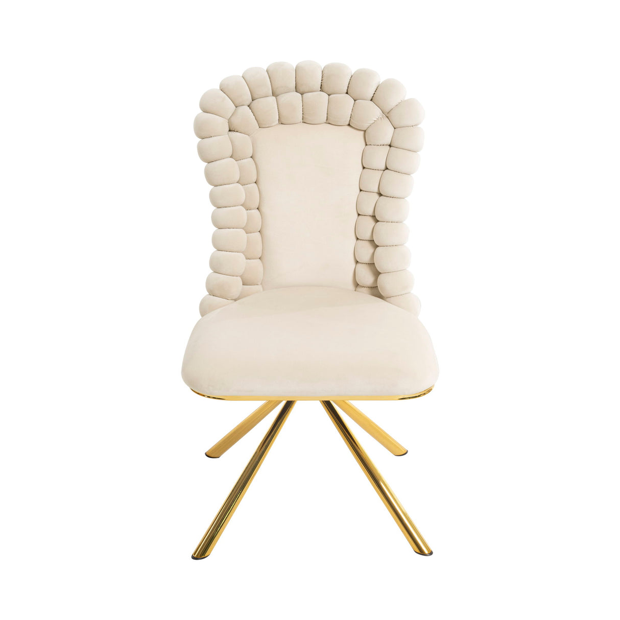 Upholstered Swivel Dining Chairs (Set of 2)