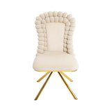 Upholstered Swivel Dining Chairs (Set of 2)