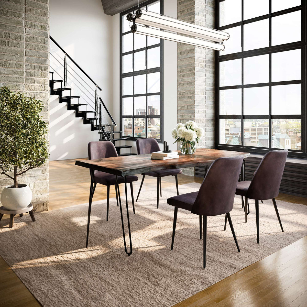 Nature's Edge - Dining Set - Chestnut