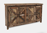 Reclamation - Eden Prairie 4 Door Accent Cabinet - Brown