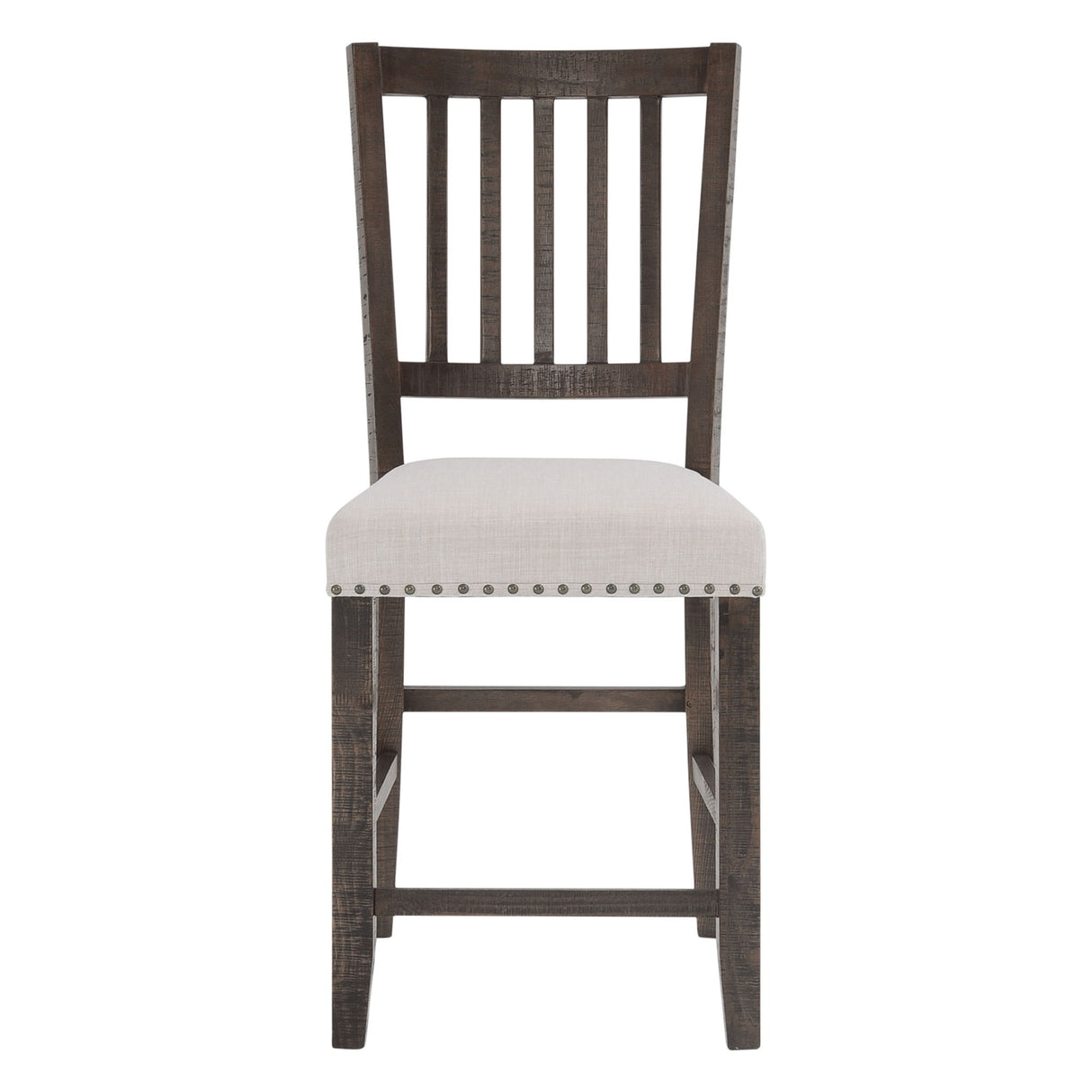 Willow Creek - Slatback Stool (Set of 2) - Distressed Brown / Beige