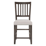 Willow Creek - Slatback Stool (Set of 2) - Distressed Brown / Beige