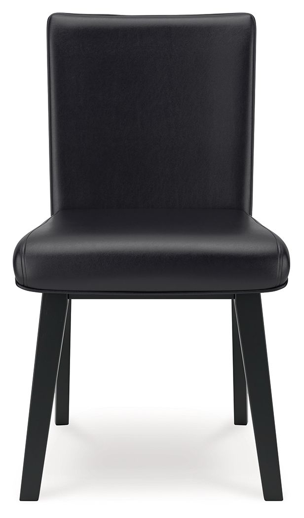 Jettaya - Black - Dining Upholstered Side Chair (Set of 2)