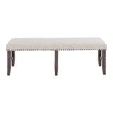 Willow Creek - Dining Bench - Distressed Brown / Beige