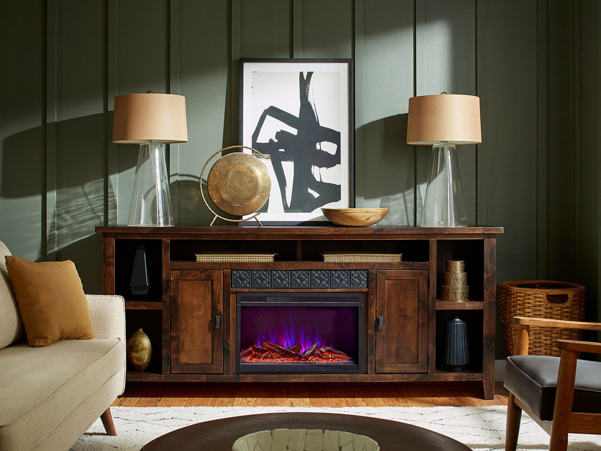 84" Fireplace Console