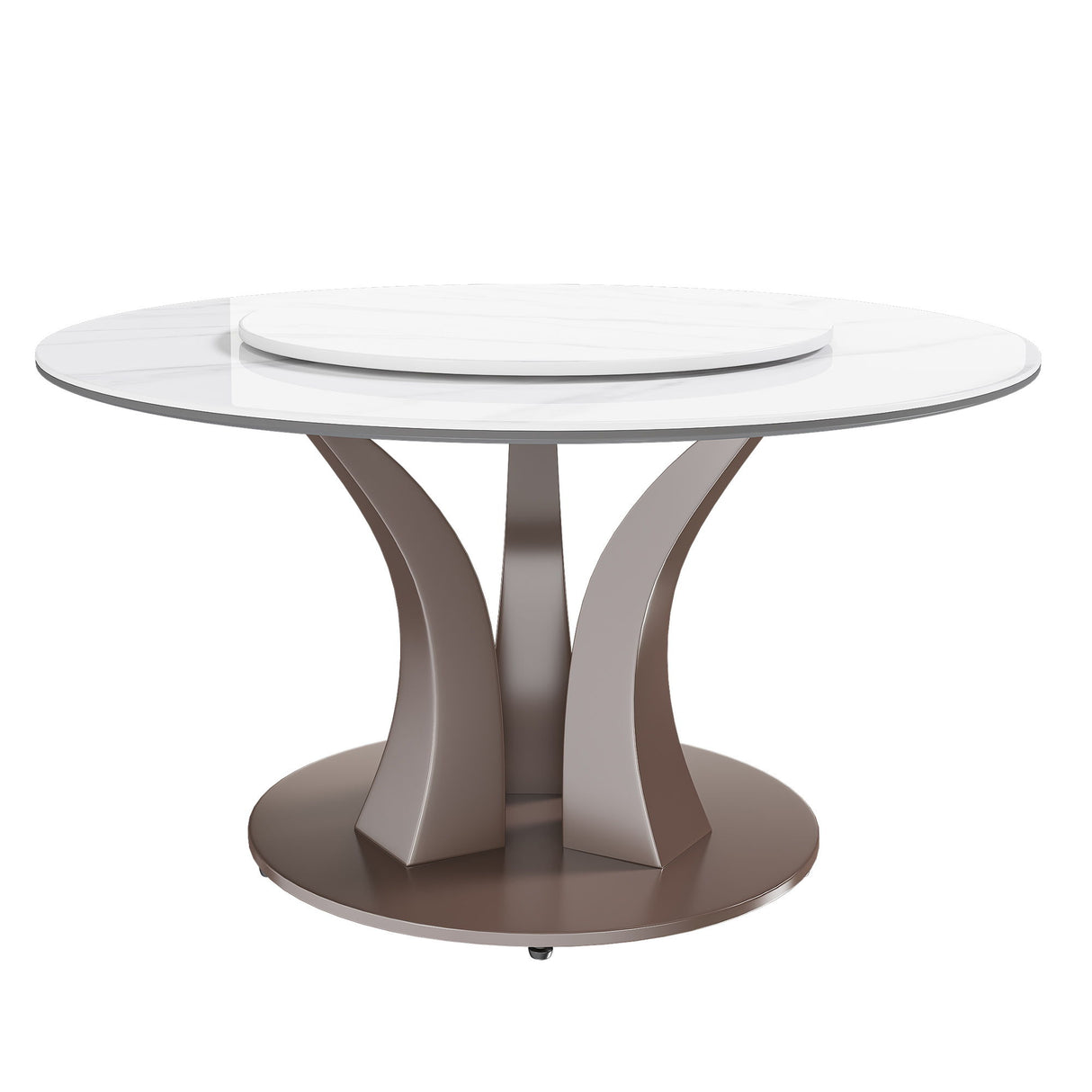 Table With Rotating Tray Scratch & Heat For Kitchen & Restaurant(Table Only - White