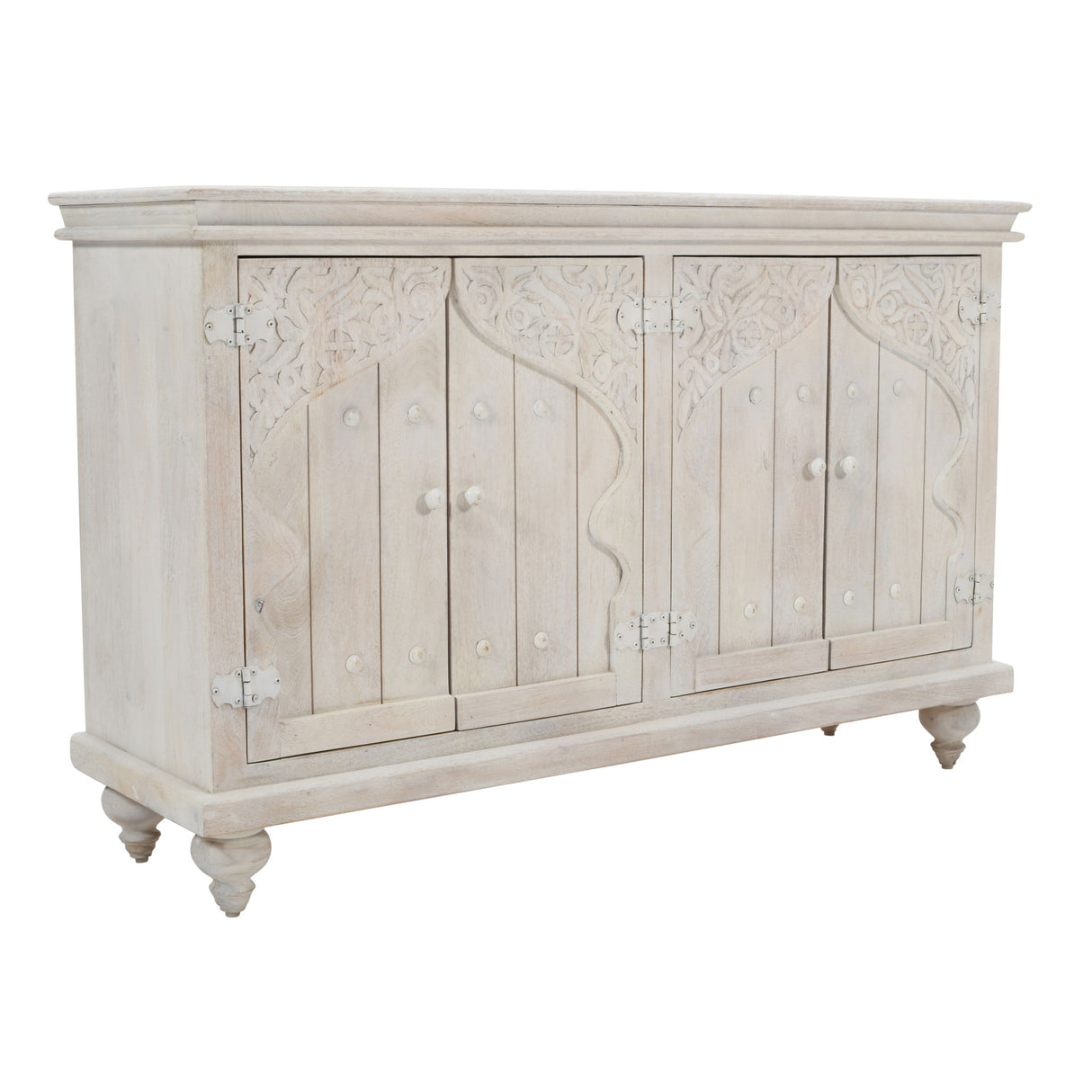 Taj - Accent Cabinet - White Wash