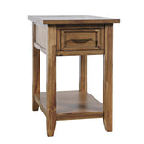 Claremont - Usb Table - Wire Brush Brown