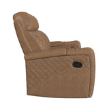 Side Kick - Sofa With Ddt, Wireless Charger, Cupholders And White Led Light - Simba Saddle