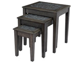 Baroque - Mosaic Nesting Tables - Gray