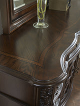 Royale - Dresser & Mirror - Dark Brown