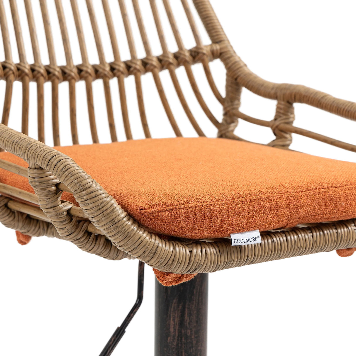 Modern Swivel Bar Stools Adjustable Counter Chairs With Footrest (Set of 2)