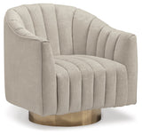 Penzlin - Swivel Accent Chair - Pearl