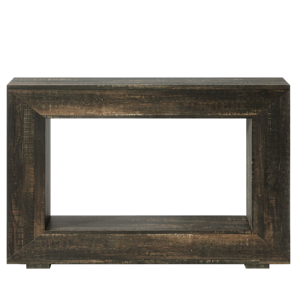 Narrow Entryway Storage Console Table With Open Shelf