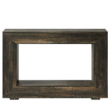Narrow Entryway Storage Console Table With Open Shelf