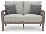 Hillside Barn - Loveseat With Cushion - Gray / Brown