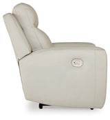 Mindanao - 3 Pc. - Power Reclining Sofa, Power Reclining Loveseat With Console, Power Recliner - Coconut