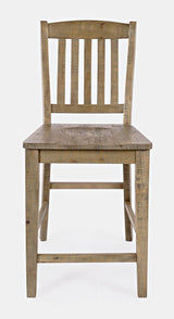Carlyle Crossing - Slatback Stool (Set of 2) - Distressed Medium Brown