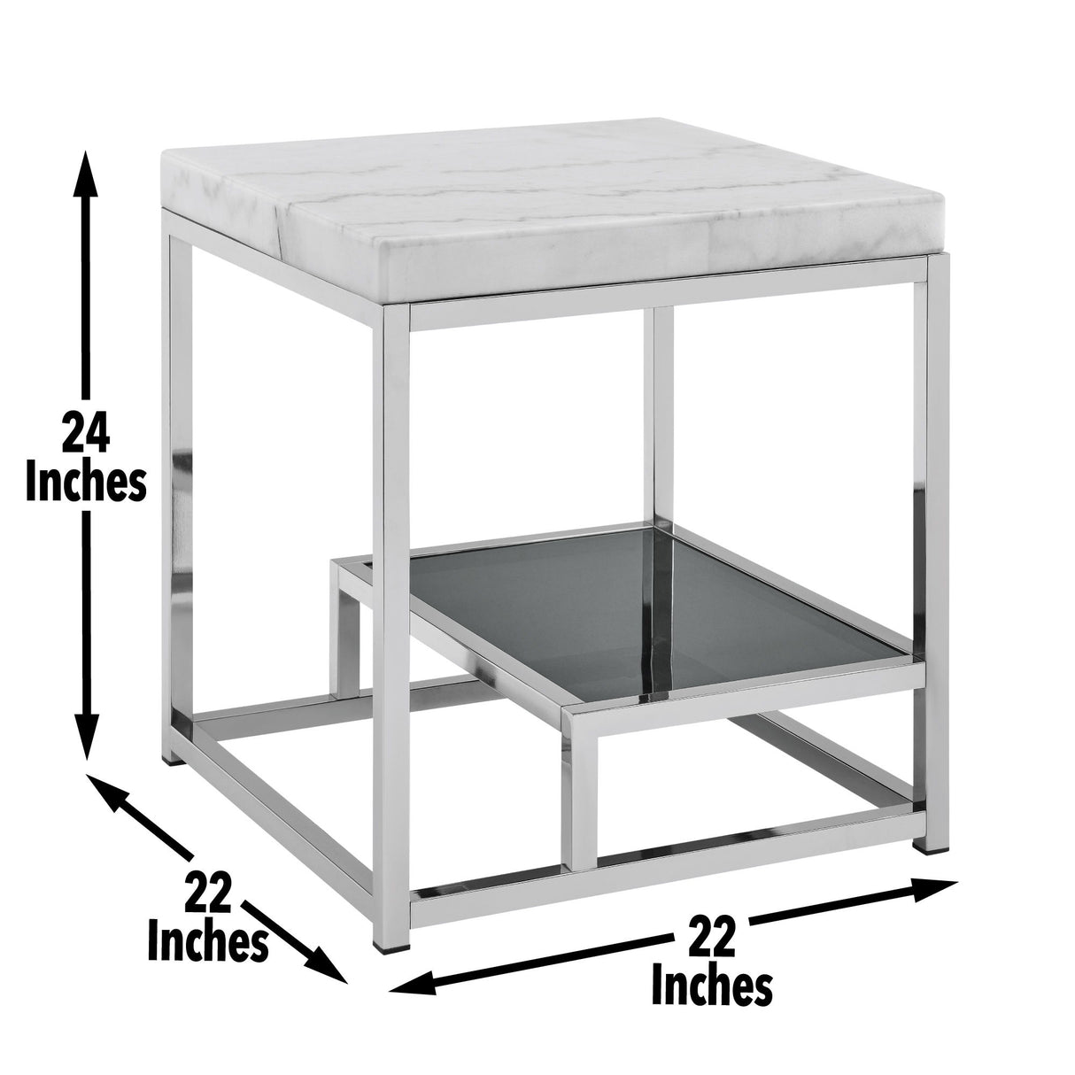 Aston - White Marble Top Table