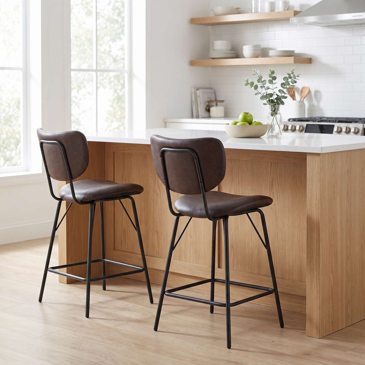 Owen - Upholstered Counter Stool (Set of 2)