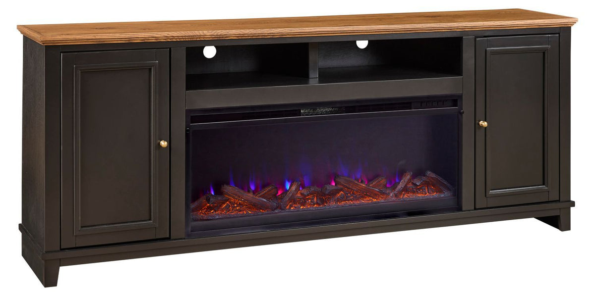 Sophia - 82" Console w/ 2 Doors - Black
