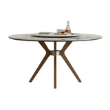 Modern Sintered Stone Dining Table Set With Chairs