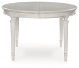 Montelaine - Antique White - Oval Dining Room Extension Table