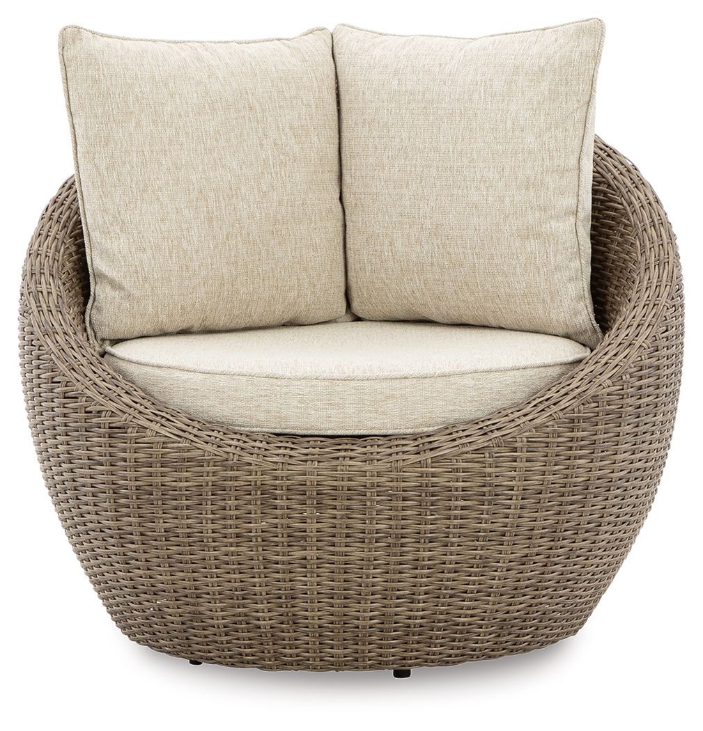 Danson - Swivel Lounge w/Cushion (Set of 2) - Beige