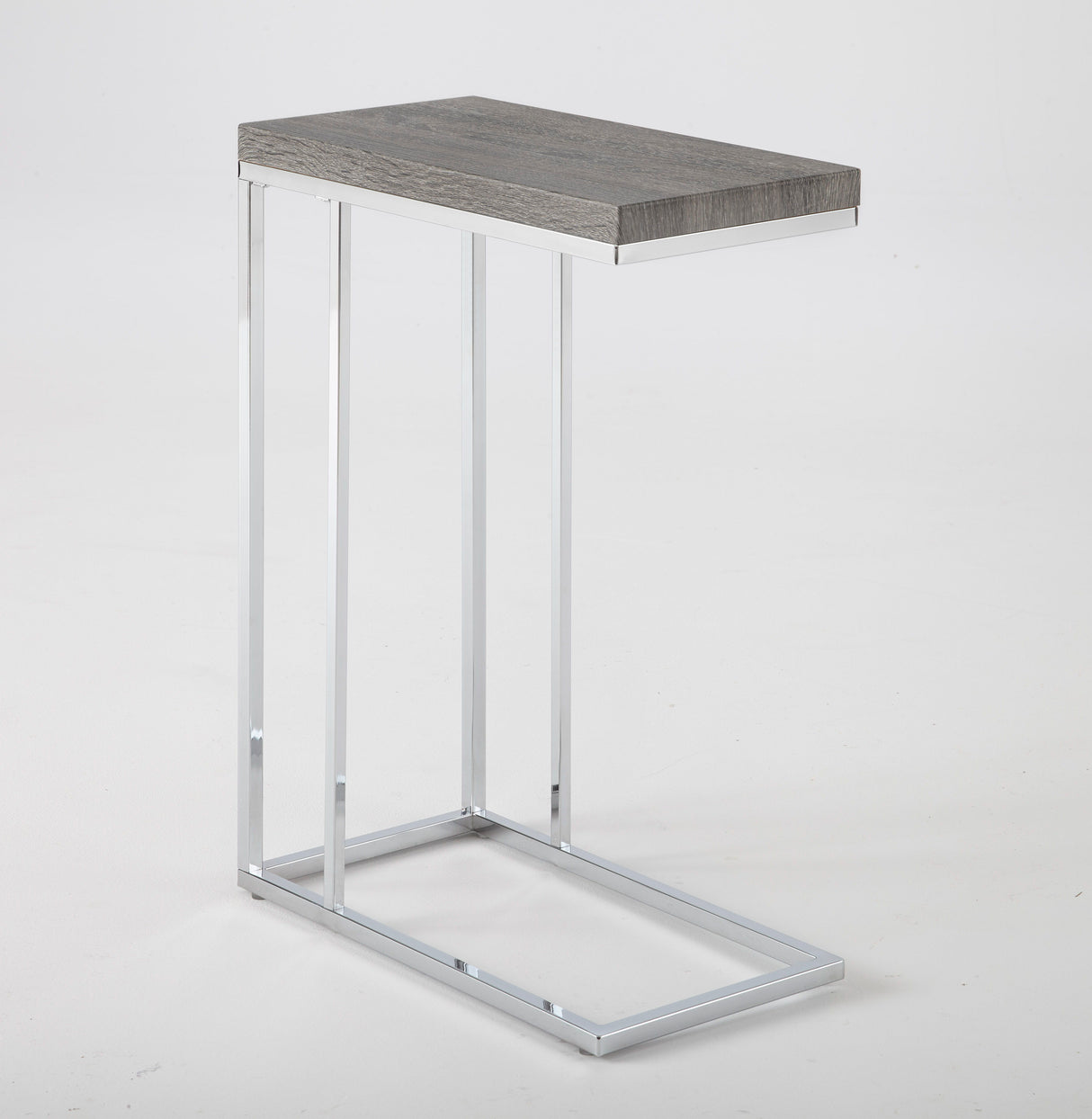 Lucia - Chairside End Table - Gray Top